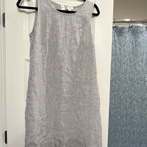 J. Crew Gray Sleeveless Sheath Dress